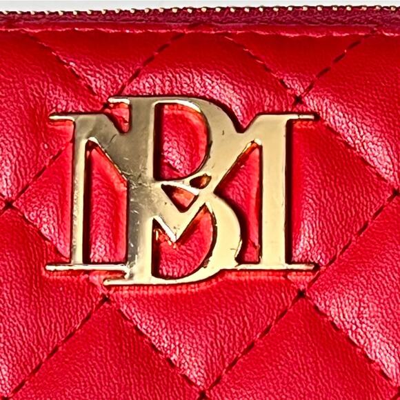 Mischka Madgley Red Zip Up Vegan Leather Wallet with Multiple Slots - Picture 3 of 15